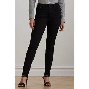 Lauren Ralph Lauren Green Label LRL Woman’s Black Modern Skinny Jean Size 8